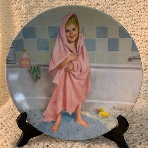 Tub Time collector plate. 1986.
